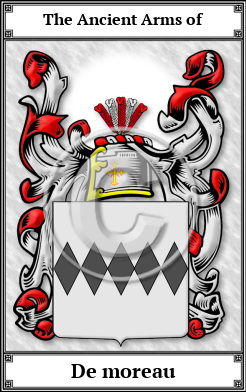 De moreau Family Crest Download (JPG)  Book Plated - 150 DPI